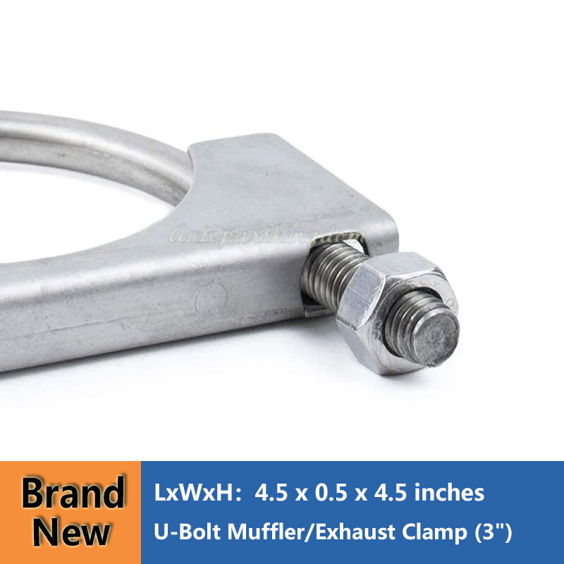 304 Stainless Steel U-Bolt Muffler/Exhaust Clamp 3inch