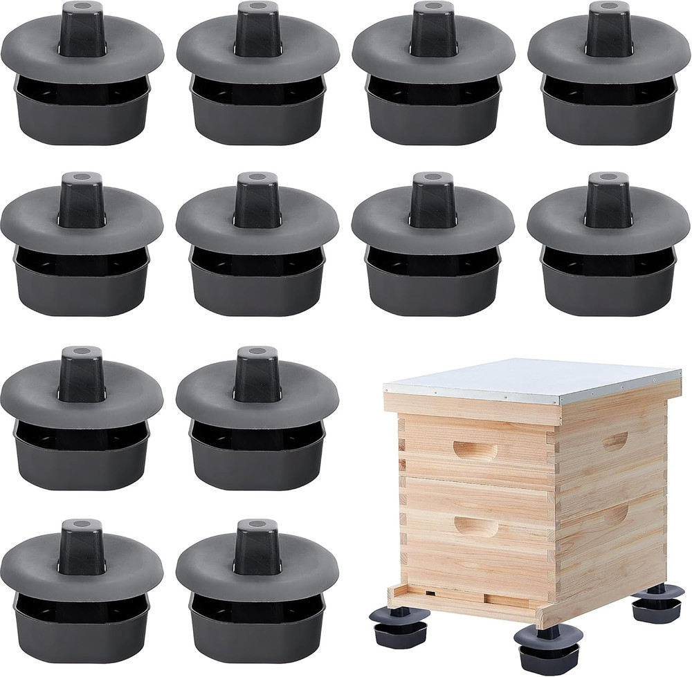 3 Sets/12Pcs Beehive Stands- Sturdy Beehive Feet Stands- Beehive Base Beekeeping