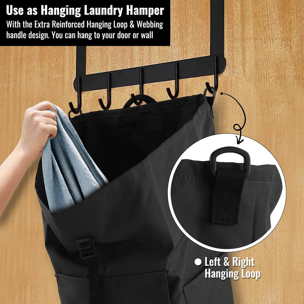 Laundry Bag Backpack, 125L Extra Large Laundry Backpack with Shoulder Straps, Ad