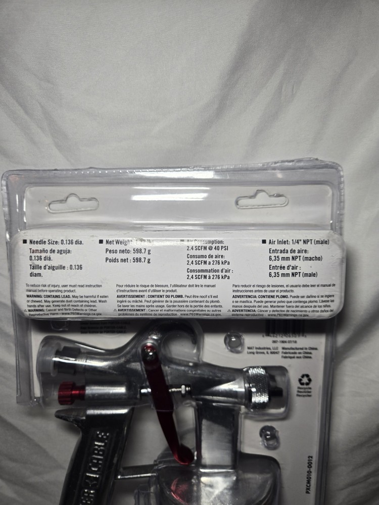 Porter Cable 1 Quart Basic Spray Gun (PXCM010-0012) New Original Package