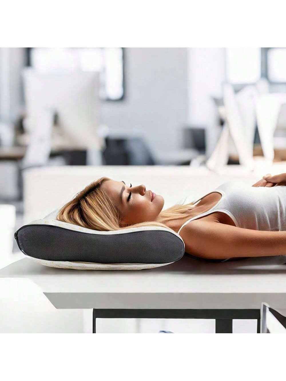 2 PCS Ergonomic Neck Pillow Massage Adjustable Soft Sleeping Pillow 100% UPGRADE