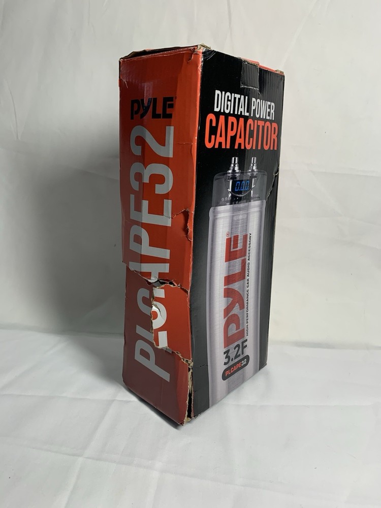 Pyle 3.2 Farad Digital Power Capacitor High Performance Car Audio Accessory