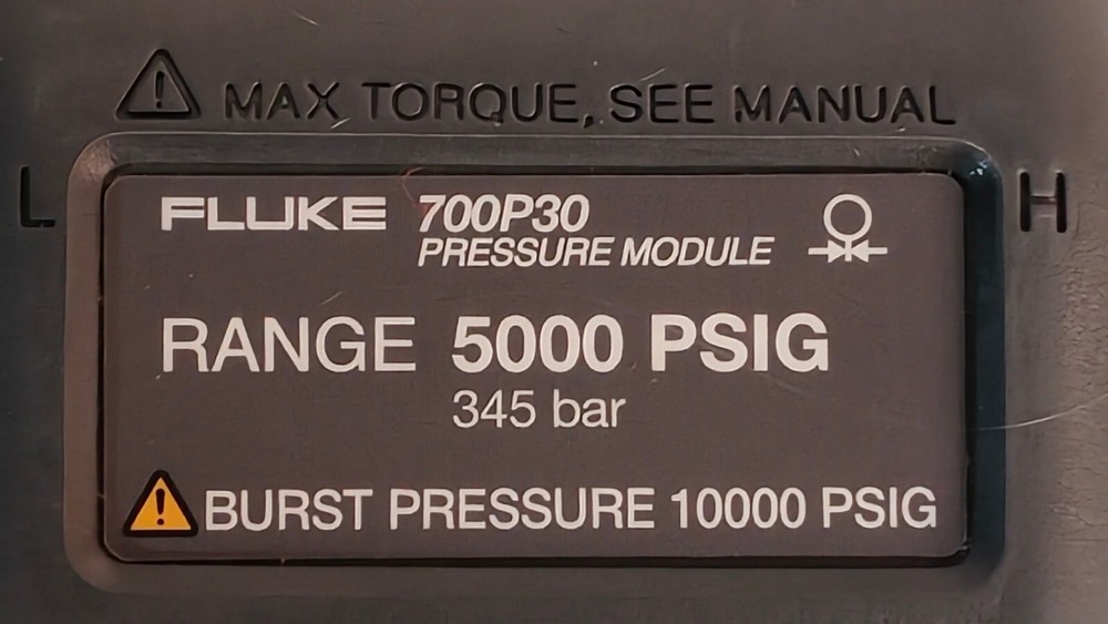 FLUKE 700P30 PRESSURE MODULE RANGE 5000 PSIG 345 BAR