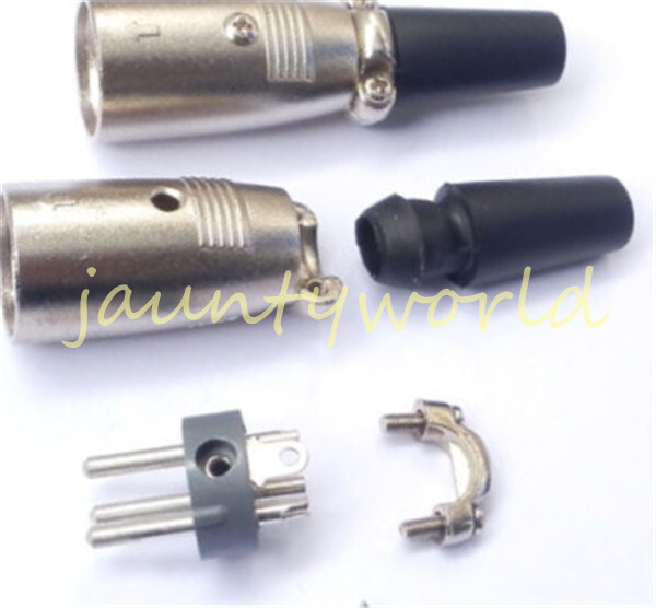 1PCS MicrophPatch XLR Male 3-pin Plug Connector
