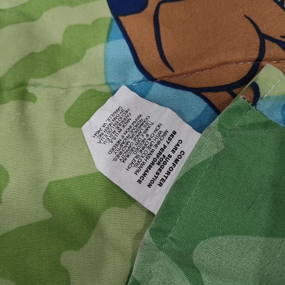 VTG Scooby Doo Twin Comforter 2000 Wave Reversible 62x86 Coloring Blocking