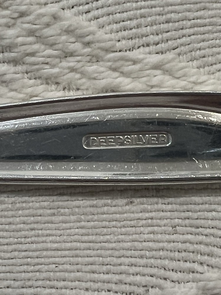 Holmes & Edwards Woodsong 1958 Deep Silver Serving Set Fork & Spoon 9"