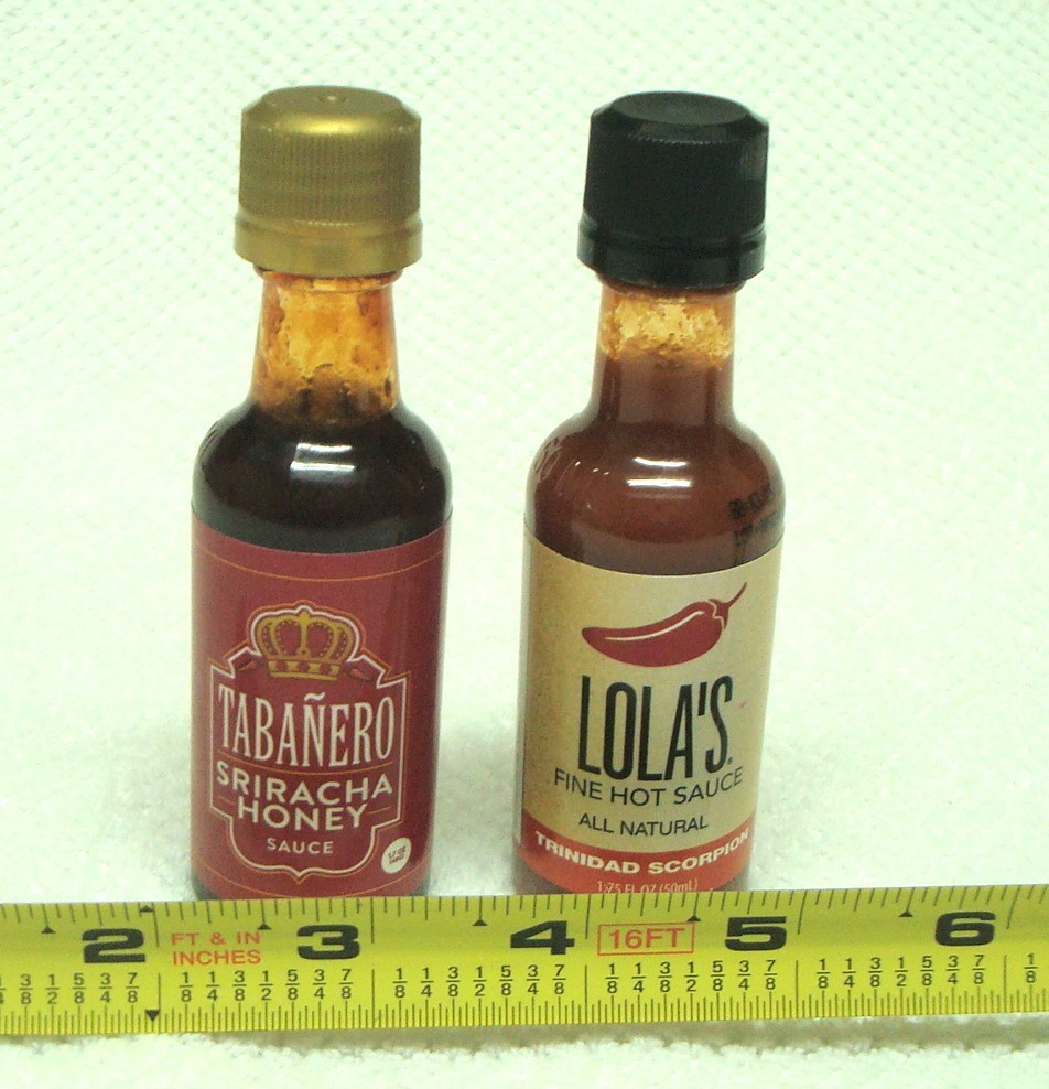 Combo Pack - 1.75 FL oz e  LOLA's Fine Hot Sauce & Tabanero Siracha Honey Sauce