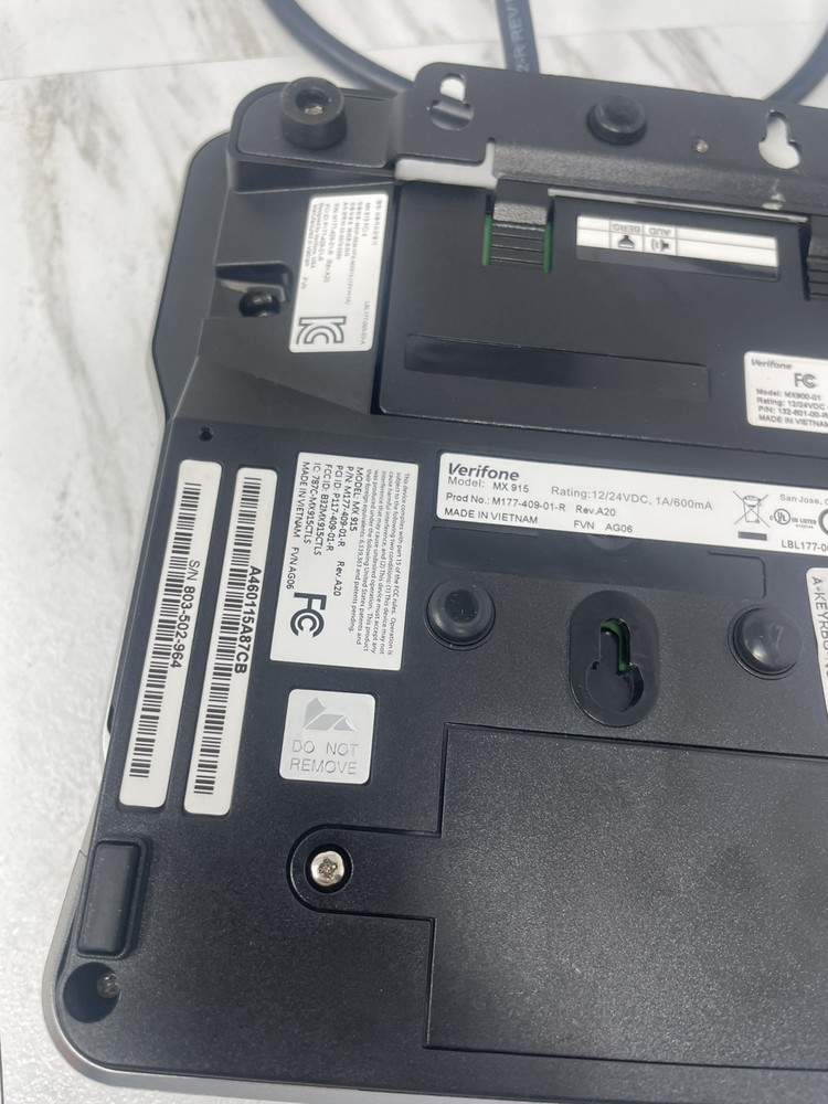 VeriFone MX 915 Card Terminal UNTESTED