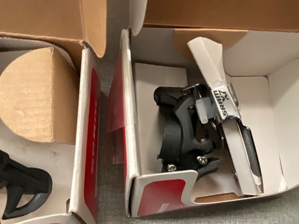 5 items, 3 SRAM X-4 Trigger Shifter Set, dual pull, x5, x7,