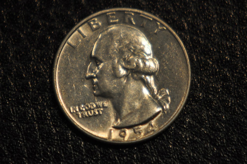 1954 D  Uncirculated Washington Silver Quarter