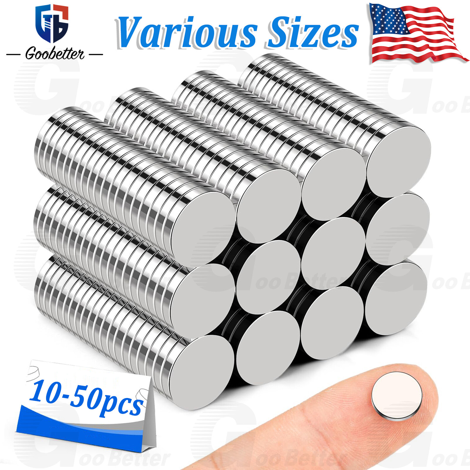 N35 Round Disc Magnets Mini/tiny/small/large Neodymium Rare Magne Various Sizes