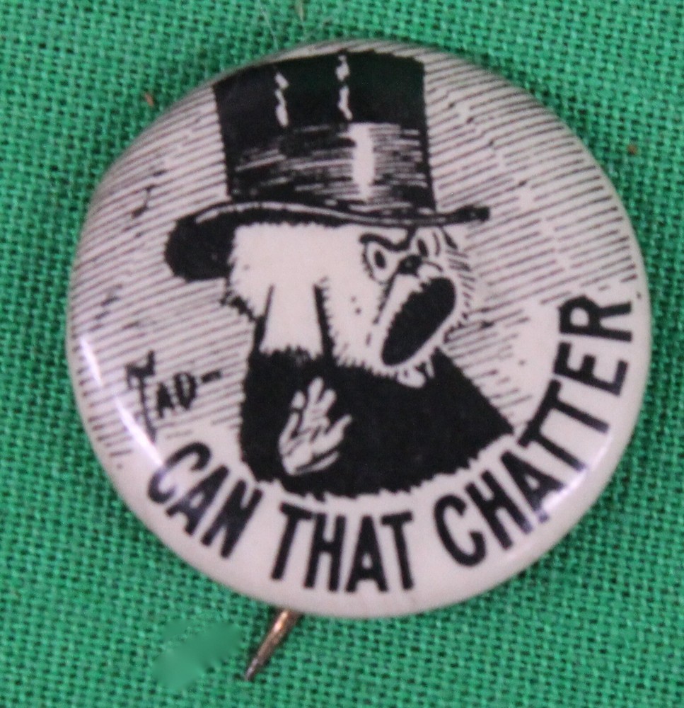 Original c 1910 Tokio Cigarettes Pinback Button Can That Chatter