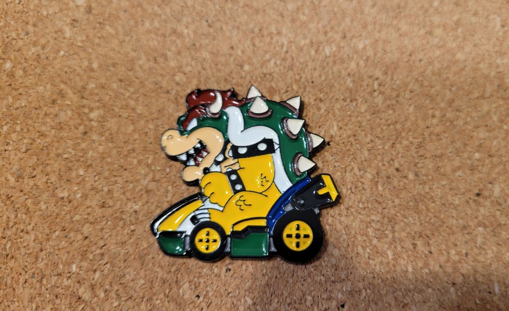 Bowser Kart Enamel Pin