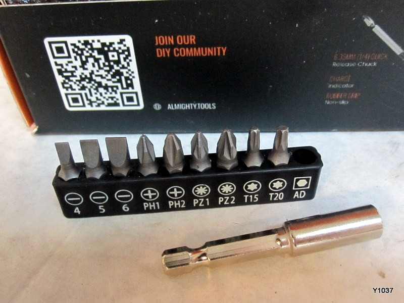 The Almighty Screwdriver Cordless 9 bits