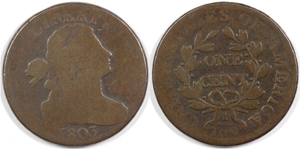 1803 1c S-260 Draped Bust Large Cent