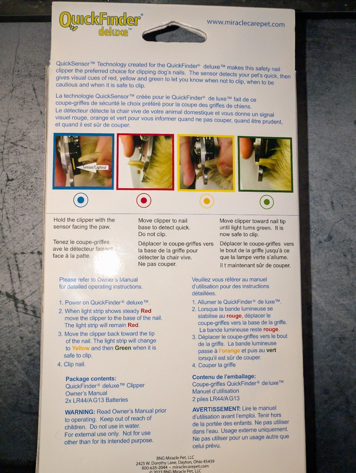 QuickFinder Deluxe Safety Pet Nail Clipper For Large Breed Dogs w/QuickSensor