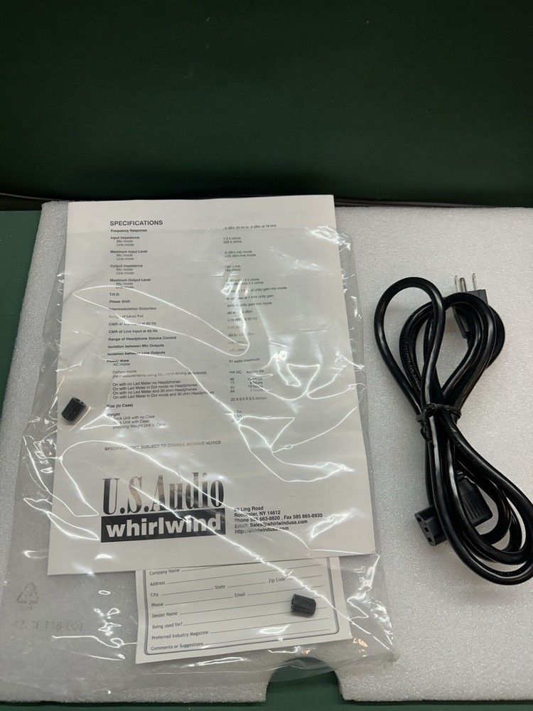 Whirlwind PressPower 2 2x16 Mic/Line Press Distributor. USED