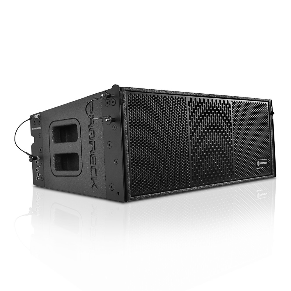 proreck Dual 8'' Full Range DJ Powered Line Array Speaker PR-208AP 5000W P.M.P.O