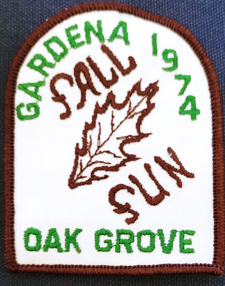 Vintage 1974 Gardena Oak Grove Embroidered Patch