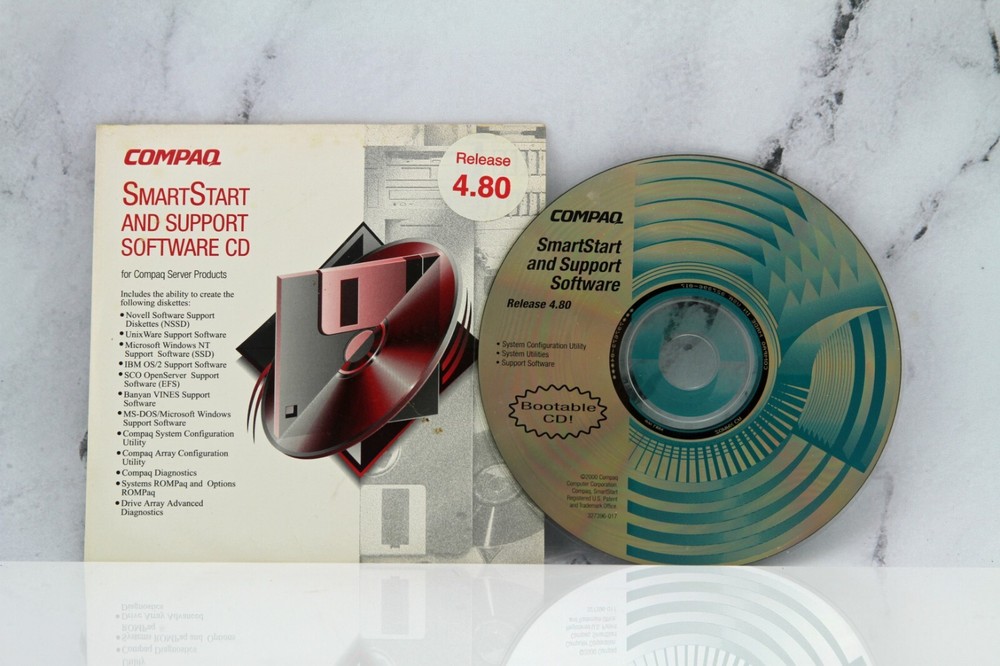 Compaq SmartStart & Management CD Disc Release 4.80