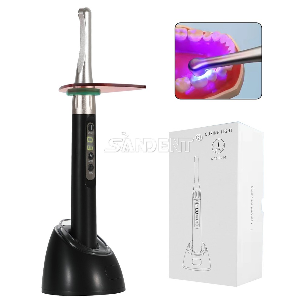Dental 1S Curing Light Lamp Wireless 1 Second Curing 2500mw/c㎡