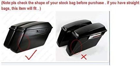 4" Hard Stretched Saddlebag Extensions for Harley-Davidson FLHTC 12-12