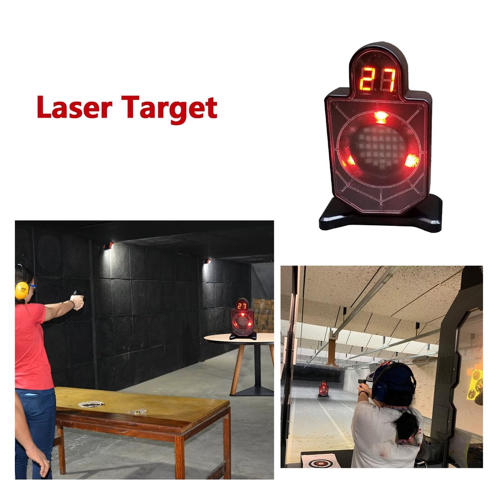 Electronic Laser Target Dry Fire Training Laser Induction Counting With light US