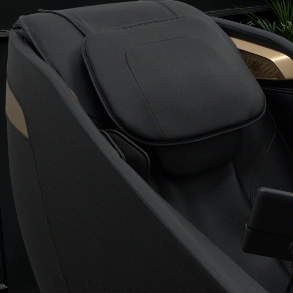 Zero-Gravity Full Body Black Massage Chair with A Tablet Controller for Home