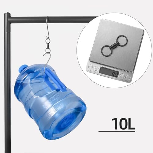 Titanium Quick Release Keychain, Small Detachable Swivel Black (3-pack)