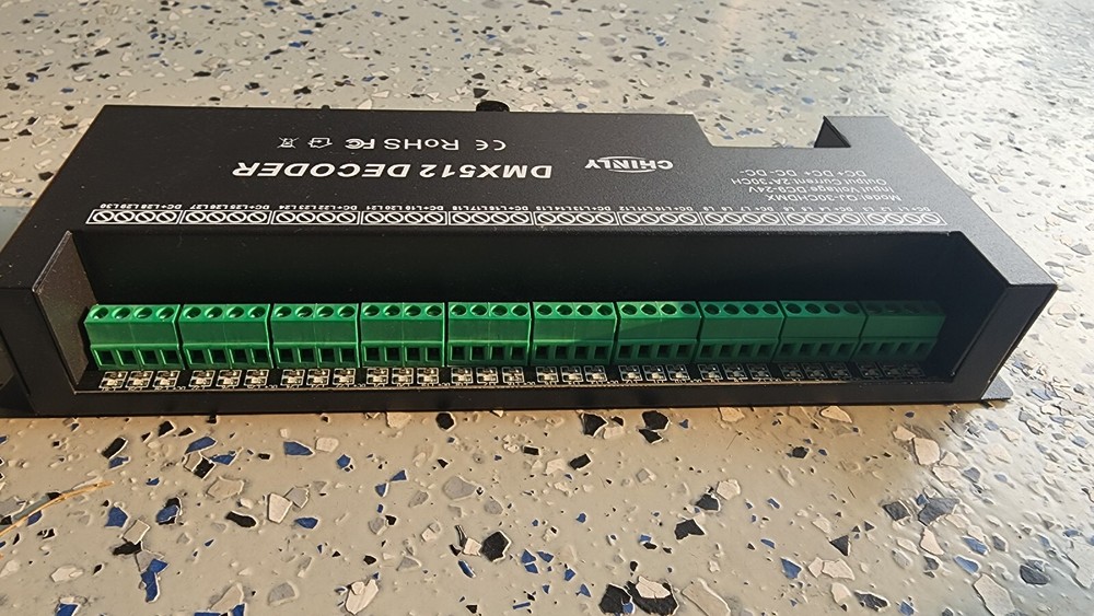 AMKI DMX 512 LED Decoder Controller for RGB Tape Strip Light Dimmer Driver