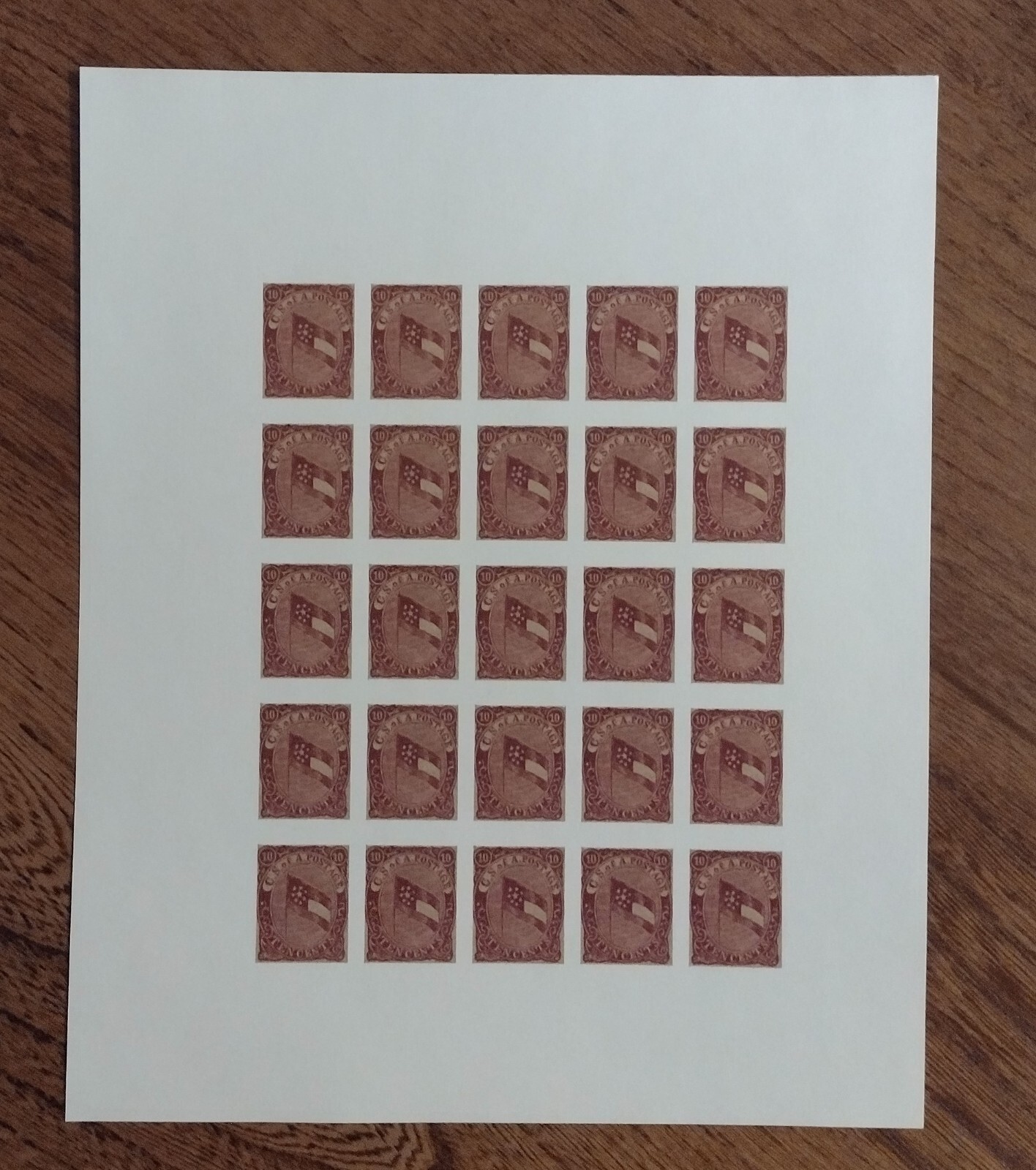 Civil War Reproduction Stamp Sheets Lithographs Prints Fantastic Item