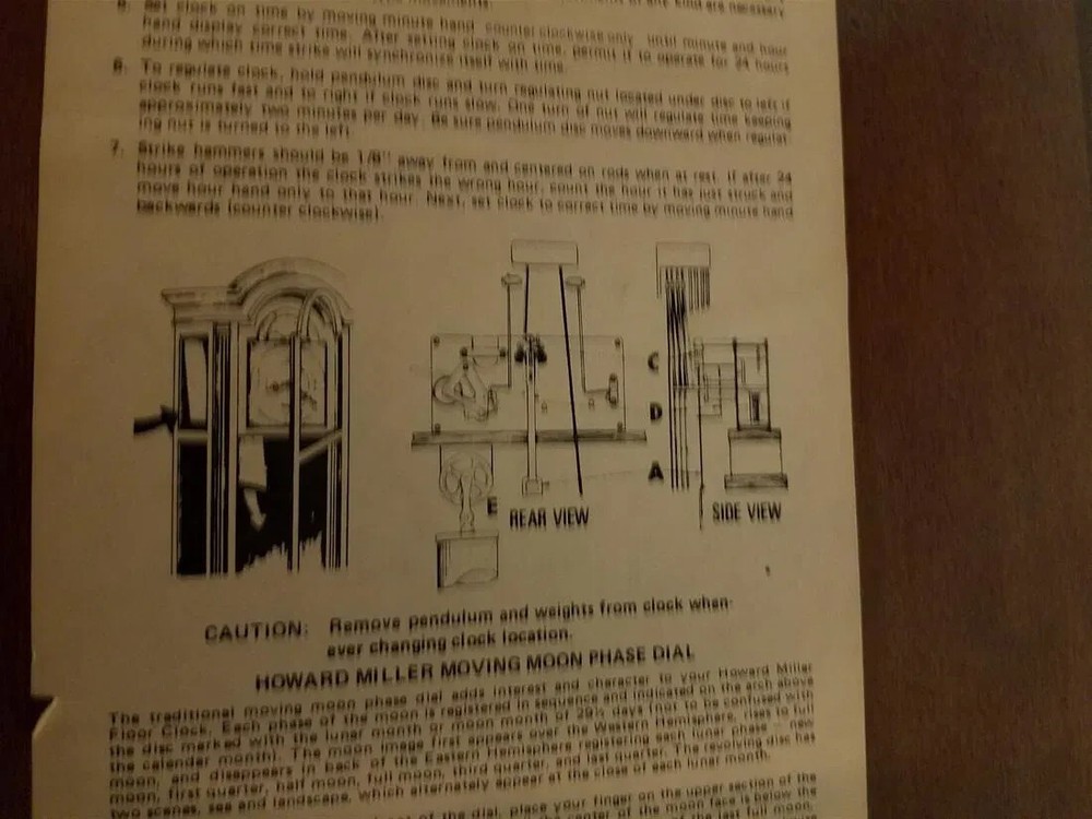 HOWARD MILLER MAHOG. GRANDFATHER CLOCK