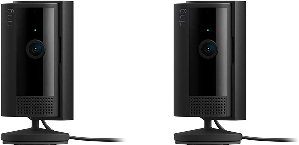 Ring - 2-Pack Indoor Plug-In 1080p Security Camera (2nd-Generation) with Priv...