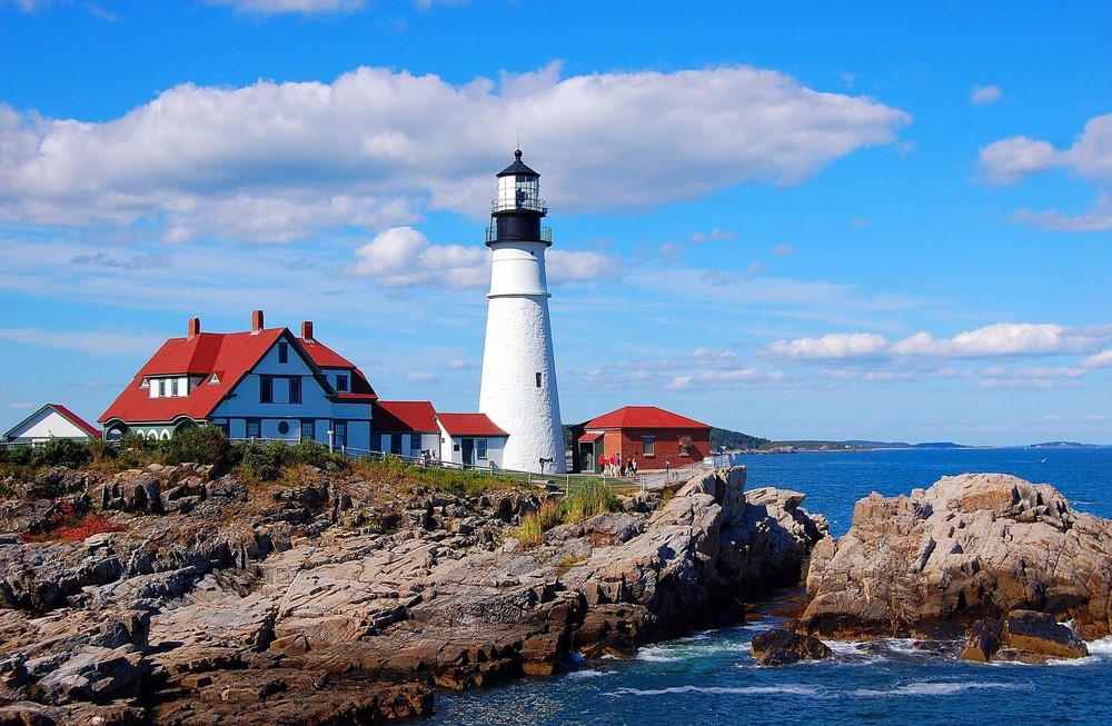 N scale Portland Head Lighthouse with blinking lighting LED