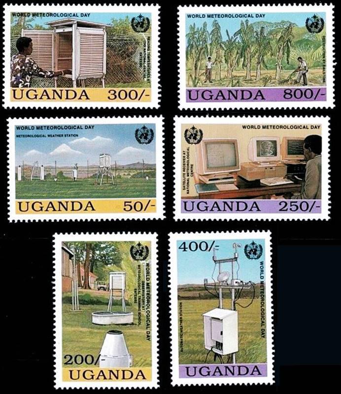 UGANDA 1993 METEOROLOGY ** UNO, COMPUTERS 🅵🆁🅴🅴 🆂🅷🅸🅿🅿🅸🅽🅶