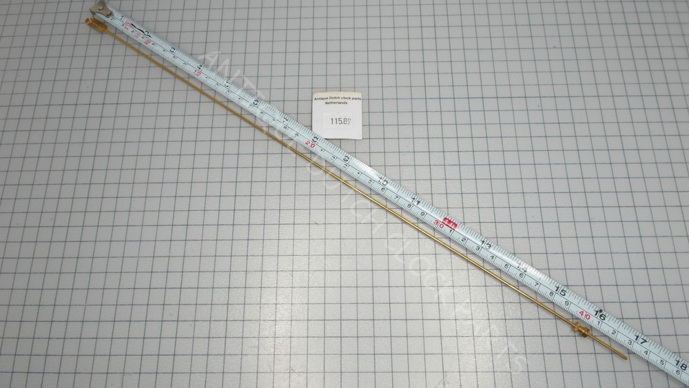 BRASS PENDULUM ROD 43 CM OR 17" WITH RATING NUT