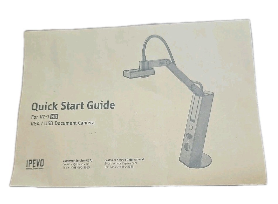 IPEVO VZ-1 HD VGA / USB Dual-Mode Document ONLY Camera