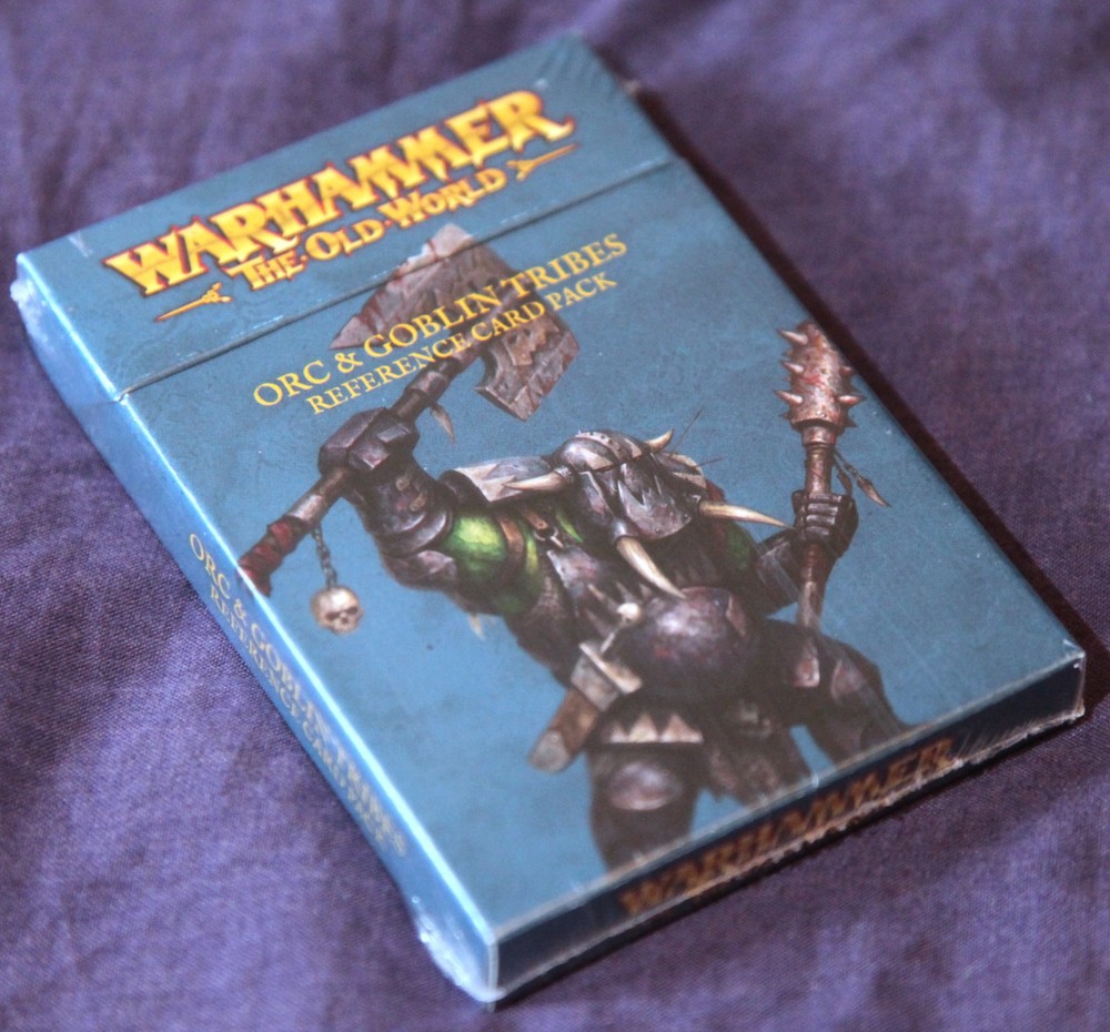 Orcs & Goblins Tribes Reference Card Pack Warhammer The Old World Games Workshop
