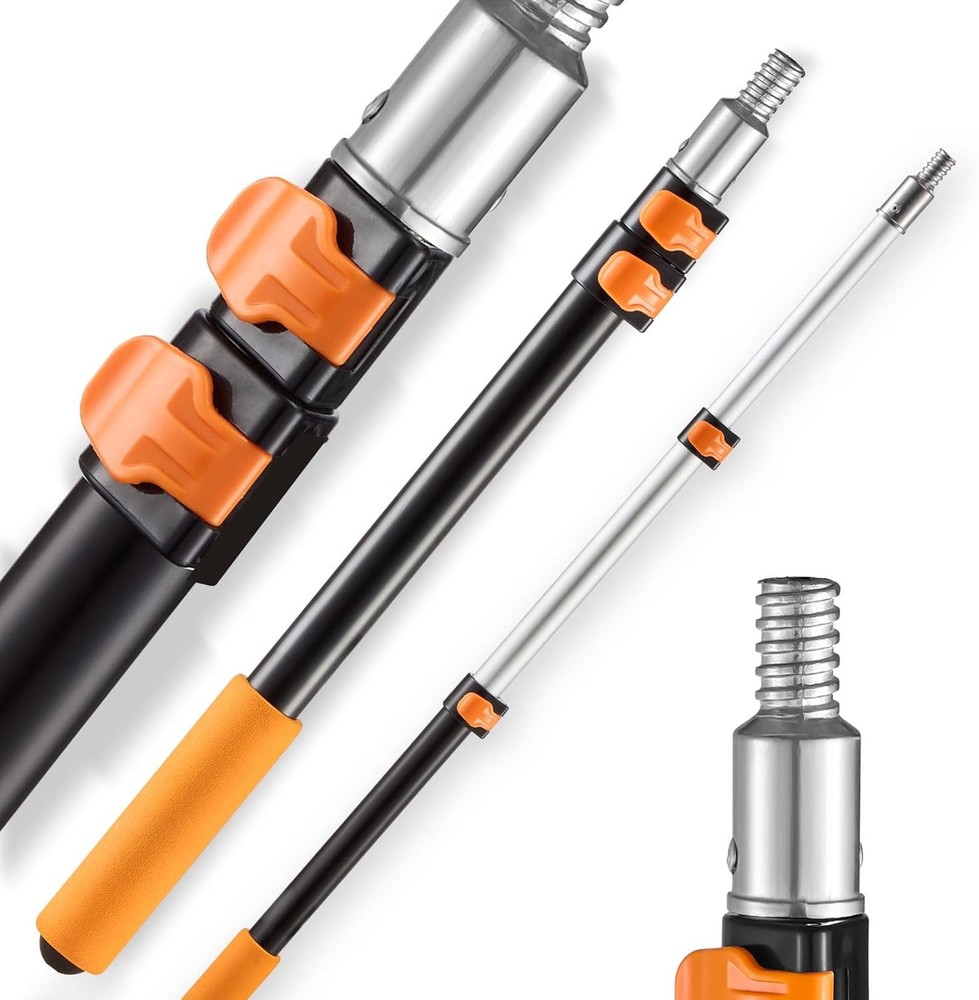 Telescopic Extension Pole, 2-4 FT Multi-Purpose FT, Orange