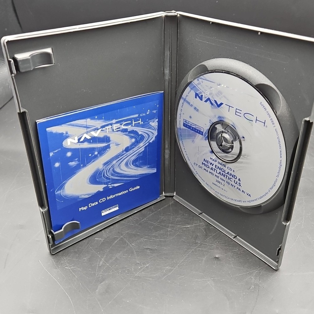 Land Rover Nav Tech Map Data CD 6 New England & Mid Atlantic 2003-2