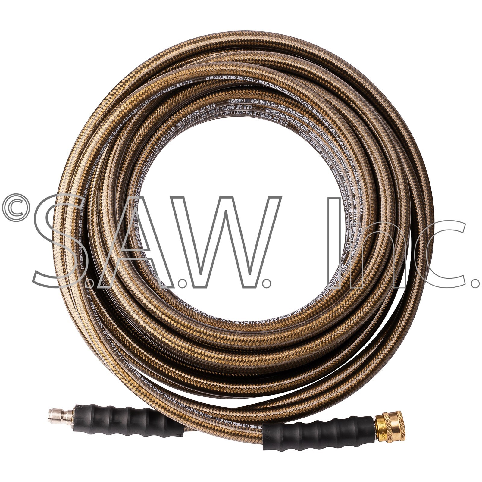 80428 Simpson 50 ft Monster Hose 3/8" NPT Male and Female Quick Connection