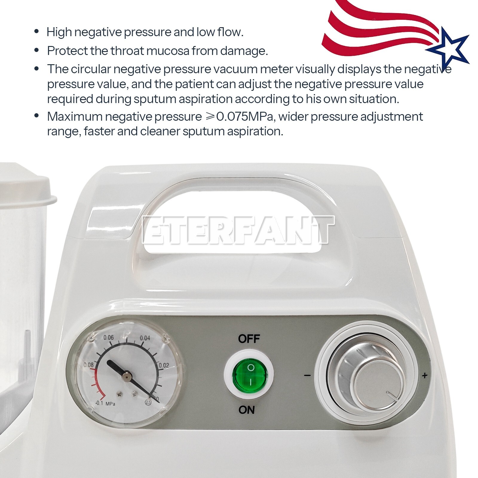 Dental Portable Suction Machine Oral Emergency Vacuum Phlegm Suction Unit 1000mL