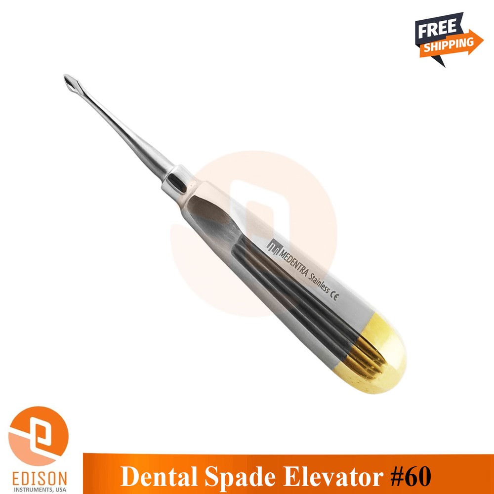 Dental Spade Concave Luxating Root Tip Elevator #60 Tooth Extraction Instruments