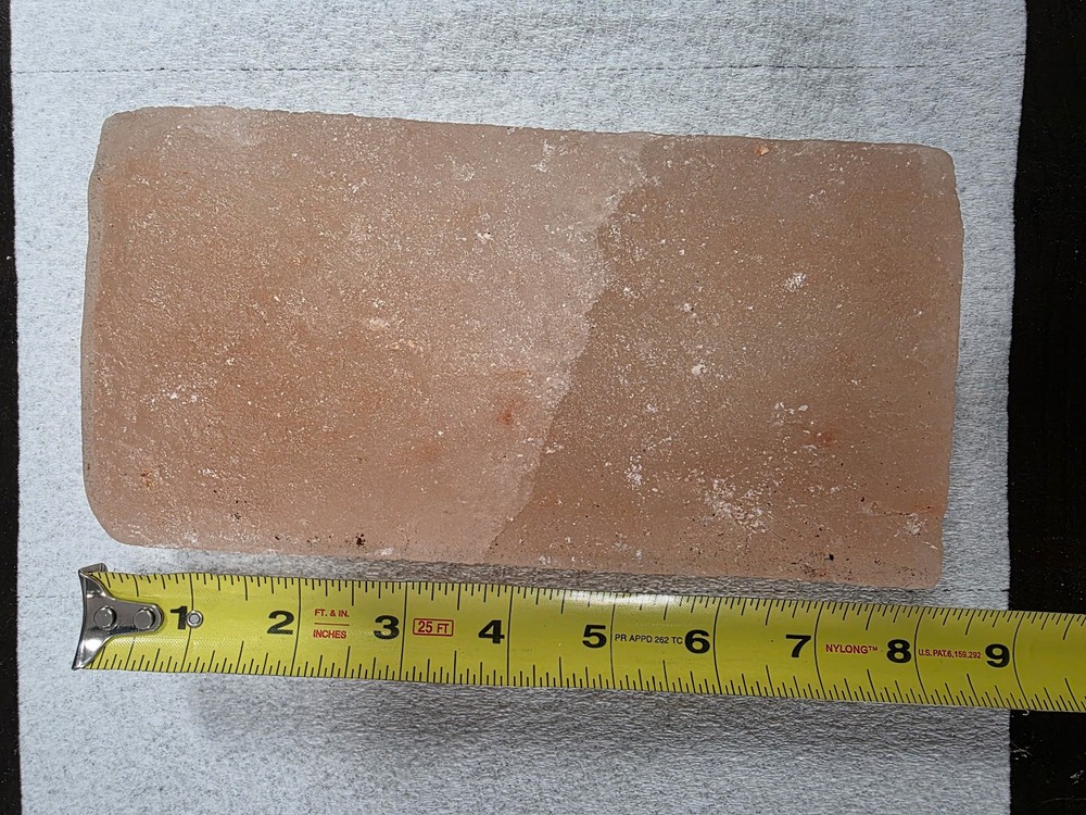 Himalayan salt brick, size 8"x 4"x 2"