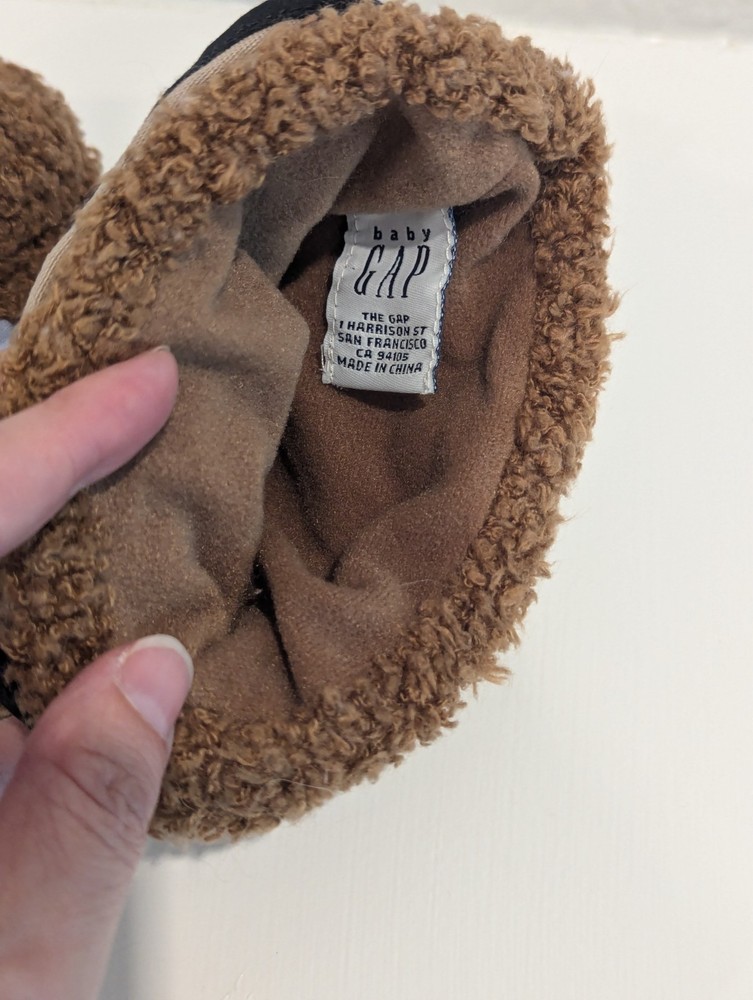 Baby Gap Bear Hand Puppet 8" Construction Carpenter Bear Tools Apron