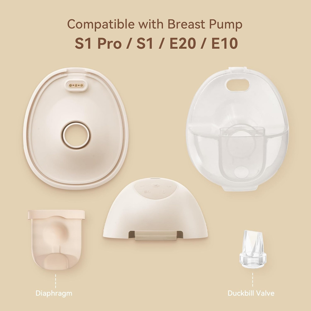 Replacement Parts for Eufy Breast Pump, Compatible with Eufy S1 Pro, S1, E20, E1
