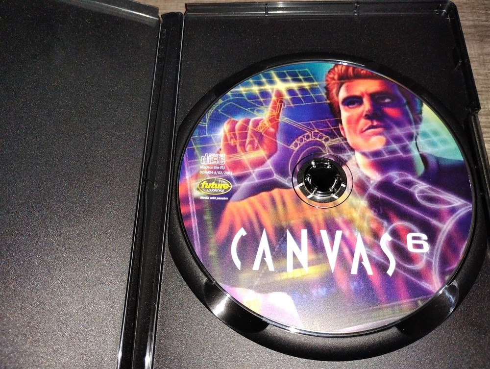 Deneba Canvas 6 PC CD-ROM Future Publishing 2002 software for Windows 95/98/NT4