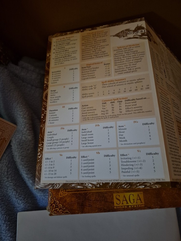 DragonLance Fifth Age Box Set 1998 AD&D TSR — Complete