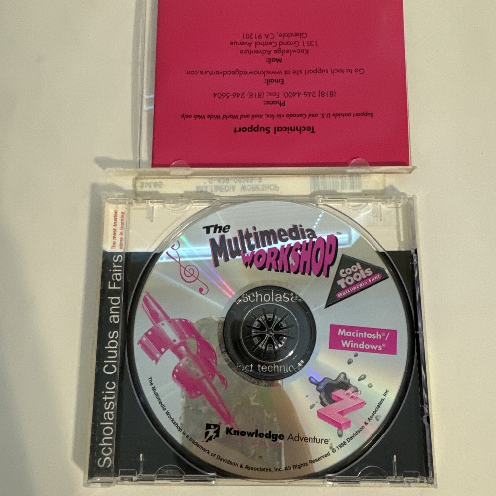 Multimedia Workshop (Ages 10+) (PC-CD, 1995) for Windows - CD