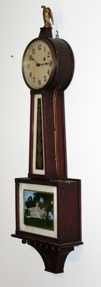 New Haven Clock Company "Willard" Model Weight Driven Banjo Clock